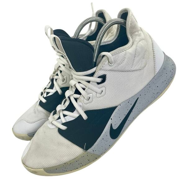 NIKE PG 3 SNEAKERS MOON SURFACE MEN PAUL GEORGE SIZE 12 A02607-101 ATHLETIC - Picture 3 of 15